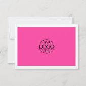 Elegantes, rosafarbenes Geschenkzertifikat (Rückseite)