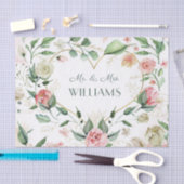 Elegantes rosafarbenes Herz Hochzeit & Jubiläum Seidenpapier (Handwerk)