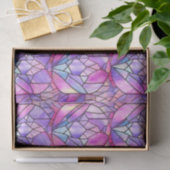 Elegantes rosafarbenes Imitat gestanztes Glasmuste Seidenpapier (Geschenk)