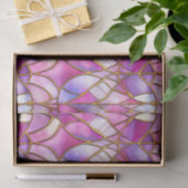 Elegantes rosafarbenes Imitat gestanztes Glasmuste Seidenpapier (Geschenk)