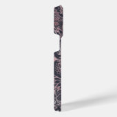 Elegantes rosafarbenes Mandala Design iPhone Hülle (Rechte Seite)