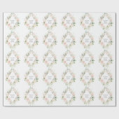 Elegantes rosafarbenes Personalisiertes Brautparty Geschenkpapier (Flach)