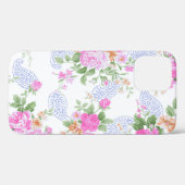 Elegantes rosafarbenes Rosenmuster | Case-Mate iPhone Hülle (Rückseite (Horizontal))
