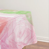 Elegantes rosafarbenes Rosenmuster | Tischdecke (Beispiel)