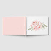 Elegantes Rose Blush Pink Floral Wedding Gästebuch (Voll)