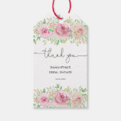 Elegantes Rose Brautparty Vielen Dank Geschenkanhänger (Vorderseite)