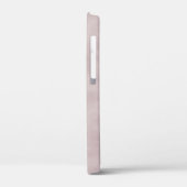 Elegantes Rose-Farbpapier mit Namen Case-Mate iPhone Hülle (Rückseite / Links)