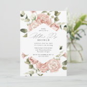 Elegantes Rose Garten Muttertag Brunch Einladung (Stehend Vorderseite)
