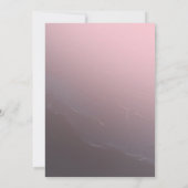 Elegantes Rose Gold Brautparty Einladung (Rückseite)