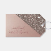 Elegantes Rose Gold Brautparty Geschenkanhänger (Vorderseite (Horizontal))
