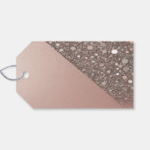 Elegantes Rose Gold Brautparty Geschenkanhänger (Rückseite Horizontal)