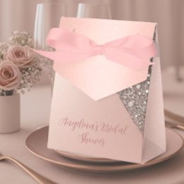 Elegantes Rose Gold Brautparty Geschenkschachtel