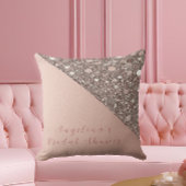 Elegantes Rose Gold Brautparty Kissen