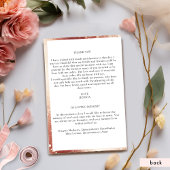 Elegantes Rose Gold Floral Quinceanera Programm