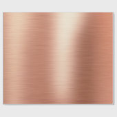 Elegantes Rose Gold Foil Wrapping Papier Geschenkpapier (Flach)