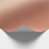 Elegantes Rose Gold Foil Wrapping Papier Geschenkpapier (Ecke)