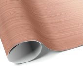 Elegantes Rose Gold Foil Wrapping Papier Geschenkpapier (Rolleneckpunkt)