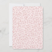 Elegantes Rose Gold Glitzer Leopard Muster (Rückseite)