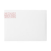 Elegantes Rose Gold Glitzer Leopard Muster (Vorderseite)