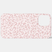Elegantes Rose Gold Glitzer Leopard Muster Case-Mate iPhone Hülle (Rückseite / Rechts)