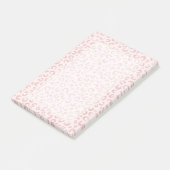 Elegantes Rose Gold Glitzer Leopard Muster Post-it Klebezettel (angewinkelt)