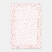 Elegantes Rose Gold Glitzer Leopard Muster Post-it Klebezettel (Vorderseite)
