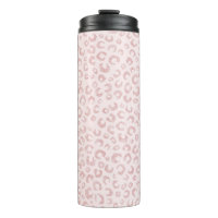 Elegantes Rose Gold Glitzer Leopard Muster