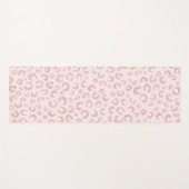 Elegantes Rose Gold Glitzer Leopard Muster Yogamatte (Vorderseite (Horizontal))