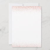 Elegantes Rose Gold Joint Abschluss Foto Einladung (Rückseite)