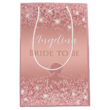 Elegantes Rose Gold Luxe Shimmer Brautparty