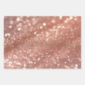 Elegantes Rose Gold Wrap Papier Flachblatt Set von (Vorderseite 2)