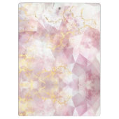 Elegantes Rose-Goldgürtel Klemmbrett (Rückseite)