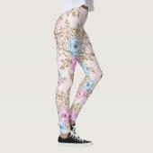 Elegantes Rose-Muster Leggings (Rechts)