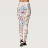 Elegantes Rose-Muster Leggings (Rückseite)