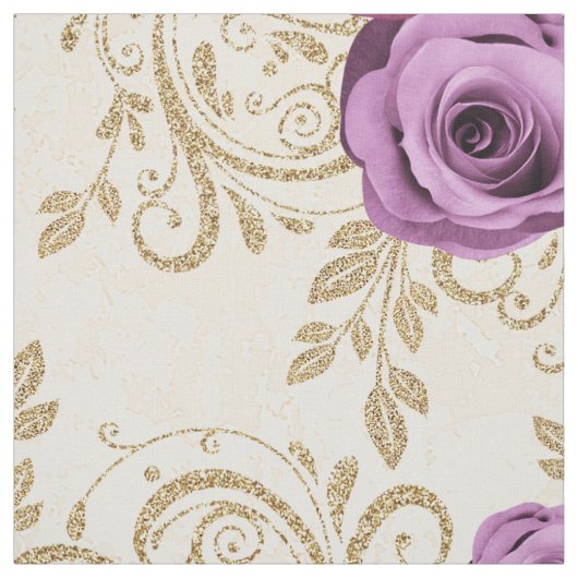 Elegantes Rose-Muster Stoff (Muster)