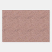 Elegantes Rose- und Goldflorentafel Geschenkpapier Set (Vorderseite 3)