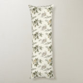 Elegantes Rose- und Weinmuster Seitenschläferkissen (Rückseite (Vertikal))