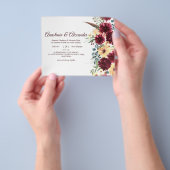 Elegantes RoseBudget Einladung zur Hochzeitsfeier. Flyer (Gruppe)