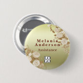 Elegantes Roségold Button (Vorne & Hinten)