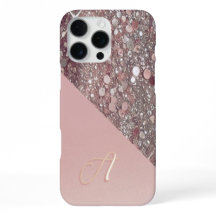 Elegantes Roségold-Monogramm