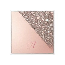 Elegantes Roségold-Monogramm