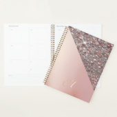 Elegantes Roségold-Monogramm Planer (Anzeige)
