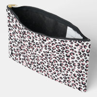 Elegantes Roségold-schwarzes Leopardenmuster