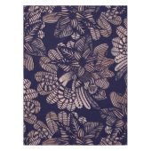 Elegantes Rosen-Goldblumenzeichnungen auf Tischdecke (Vorderseite)