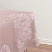 Elegantes Rosen-GoldGlitzer-Lebkuchen-Mann-Muster Tischdecke (Beispiel)