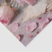 Elegantes Rosendekoupage Seidenpapier (Detail)