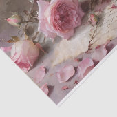 Elegantes Rosendekoupage Seidenpapier (Ausschnitt)