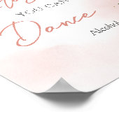 Elegantes Rosengold vertrauen Sie mir können tanze Poster (Ecke)