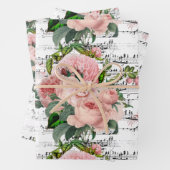 Elegantes Rosenholz Geschenkpapier Set (Beispiel)