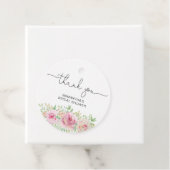 Elegantes Rosenrot Brautparty vielen Dank Geschenkanhänger (Beispiel)